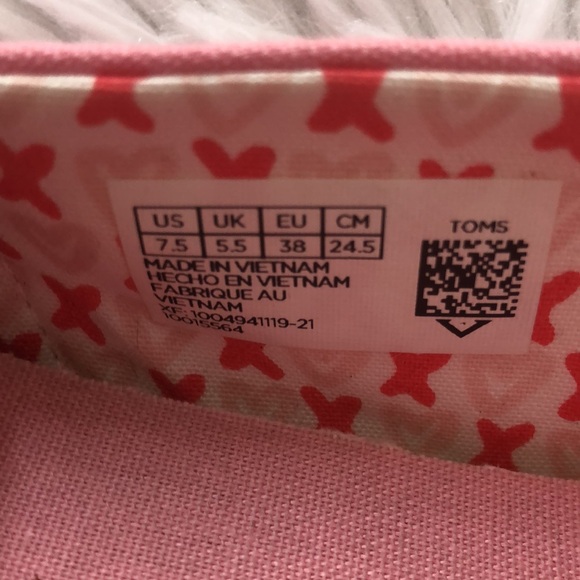 TOMS Bubble Gum Pink Loafers - Picture 5 of 5